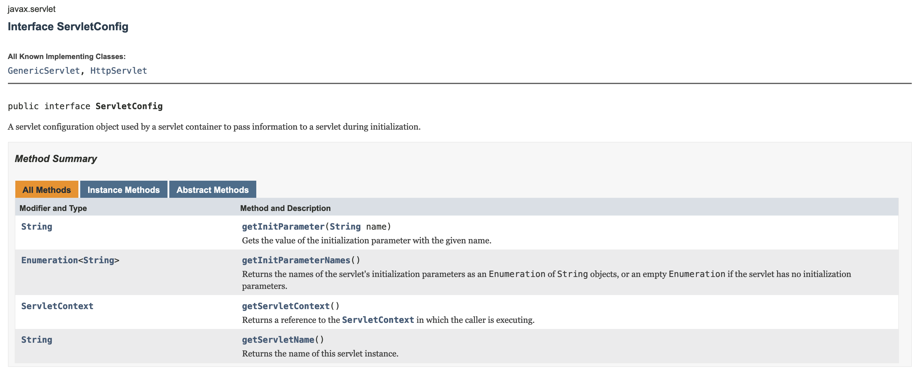 Figure 3: ServletConfig 接口