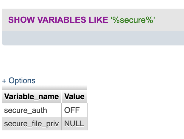 Figure 6: 查询secure-file-priv的值